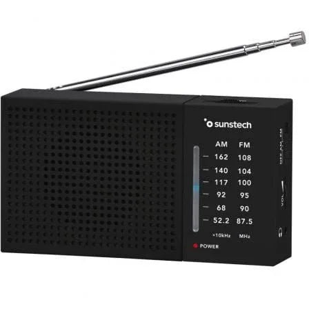 Radio Portátil Sunstech RPS412/ Negra - PixelPlaza