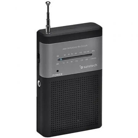 Radio Portátil Sunstech RPS42BLISBK/ Negra - PixelPlaza