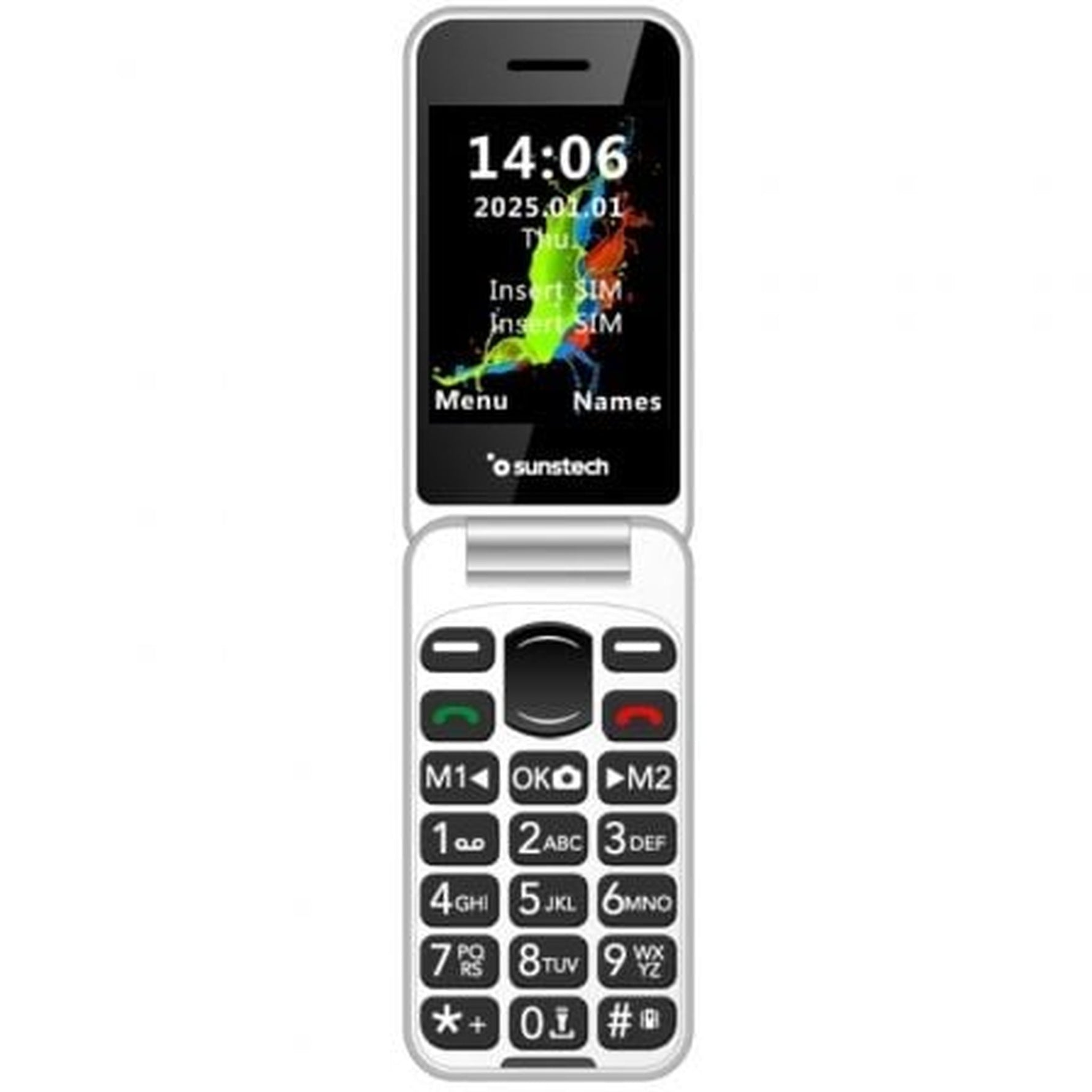 Teléfono Móvil Sunstech CELT26 para Personas Mayores/ Negro