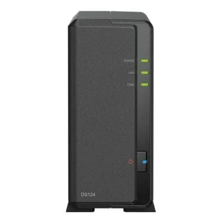 NAS Synology Diskstation DS124/ 1 Bahía 3.5"- 2.5"/ 1GB DDR4/ Formato Torre - PixelPlaza