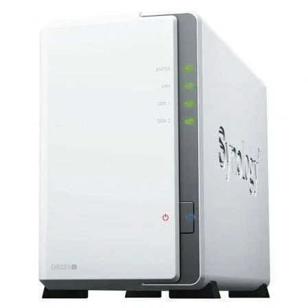 NAS Synology Diskstation DS223J/ 2 Bahías 3.5"- 2.5"/ 1GB DDR4/ Formato Torre - PixelPlaza