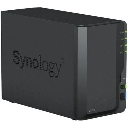 NAS Synology Diskstation DS223/ 2 Bahías 3.5"- 2.5"/ 2GB DDR4/ Formato Torre - PixelPlaza