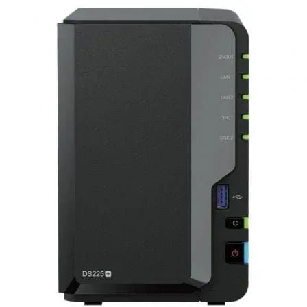 Servidor nas Synology disk station ds225+ 2GB 2 bahias gigabit ethernet