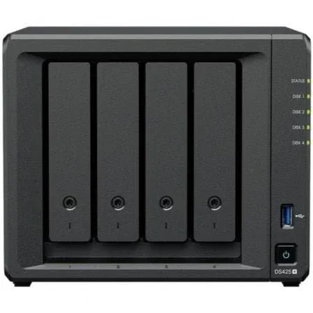 NAS Synology Diskstation DS425+/ 4 Bahías 3.5"- 2.5"/ 2GB DDR4/ Formato Torre - PixelPlaza