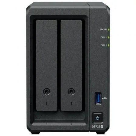 NAS Synology Diskstation DS725+/ 2 Bahías 3.5"- 2.5"/ 4GB DDR4/ Formato Torre - PixelPlaza