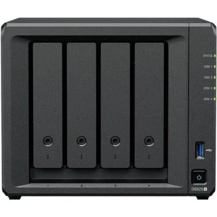 NAS Synology Diskstation DS925+/ 4 Bahías 3.5"- 2.5"/ 4GB DDR4/ Formato Torre - PixelPlaza