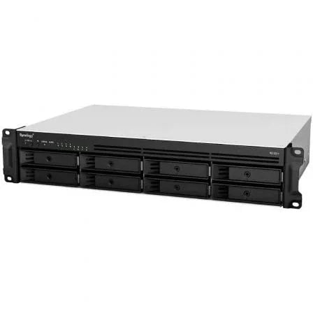 NAS Synology RackStation RS1221+ / 8 Bahías 3.5"-2.5"/ 4GB DDR4/ Formato Rack - PixelPlaza