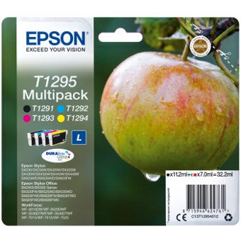 Multipack tinta Epson c13t12954012 negro · cian · magenta · amarillo manzana