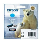 Cartucho tinta Epson t261240 cyan 26 xp - 600 - 605 - 700 - 800 · oso polar