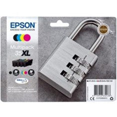 Multipack tinta Epson c13t35964010 multicolor xl · 2600 paginas negro · 1900 paginas cian · 1900 paginas magenta · 1900 paginas amarillo - candado