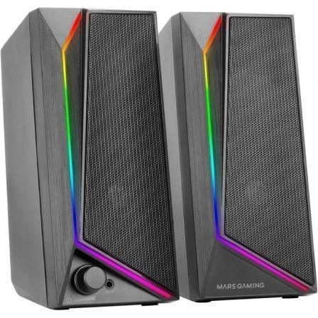Altavoces Mars Gaming MS72/ 15W/ 2.0/ Negros - PixelPlaza