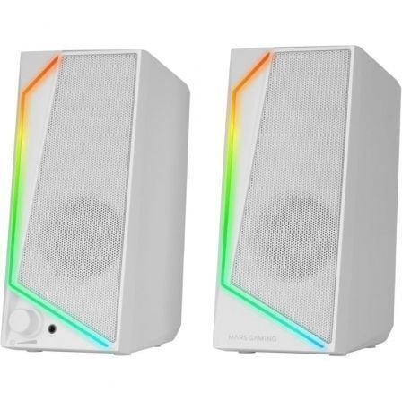 Altavoces Mars Gaming MS72/ 15W/ 2.0/ Blancos - PixelPlaza