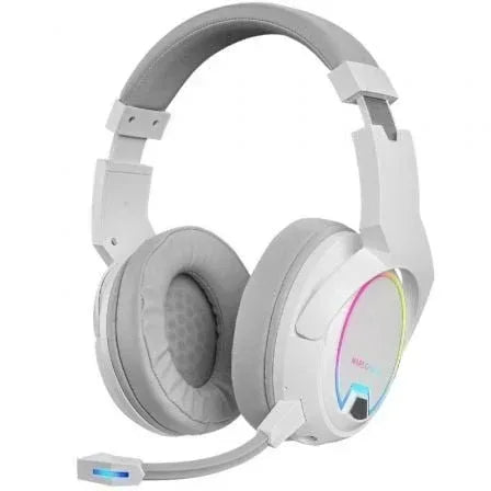 Auriculares Gaming Inalámbricos con Micrófono Mars Gaming MHW100/ Jack 3.5/ Blancos - PixelPlaza