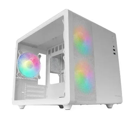 FCaja Gaming Minitorre Mars Gaming MC-400/ Blanca - PixelPlaza
