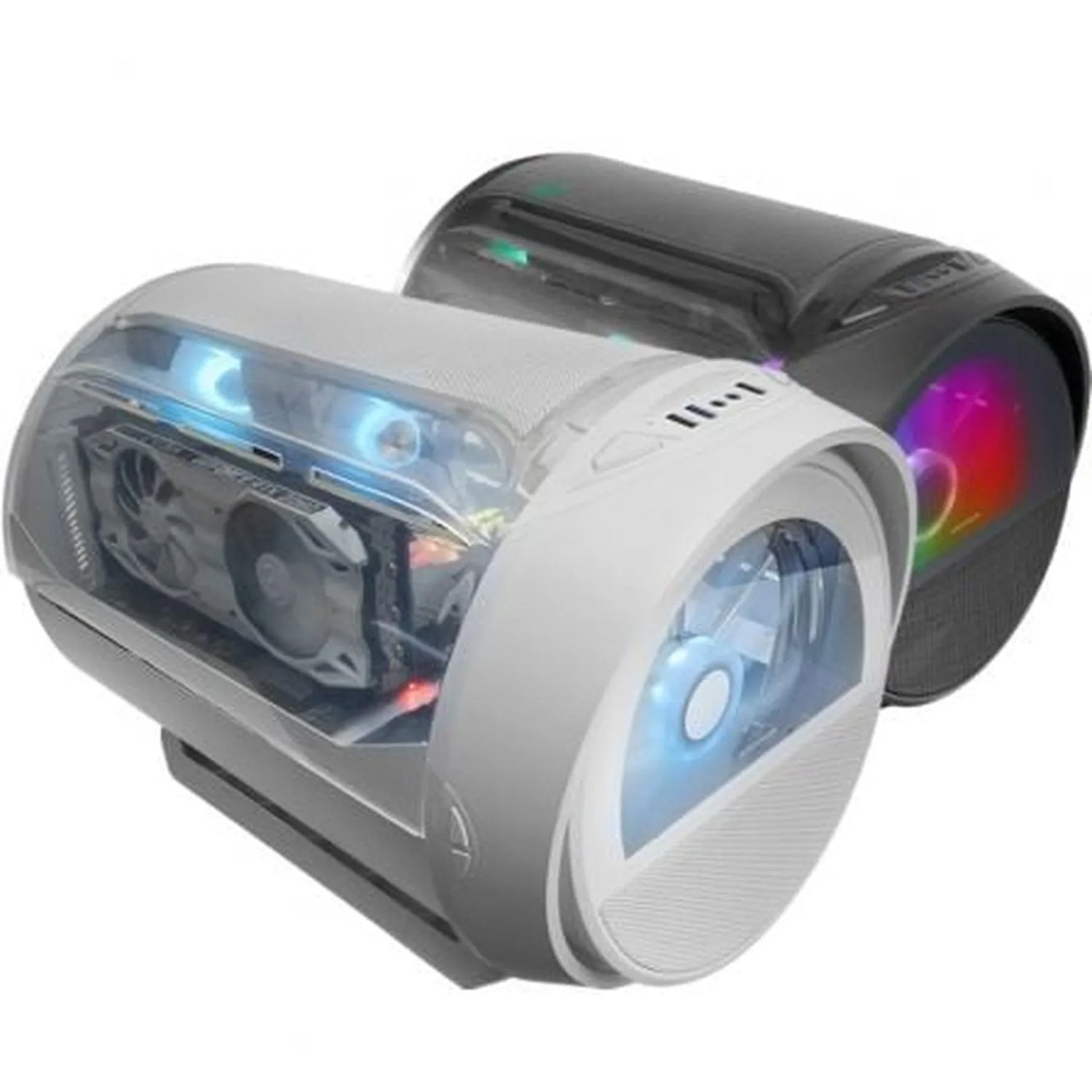 Caja Gaming Minitorre Mars Gaming MC-CYLON/ Blanca - PixelPlaza