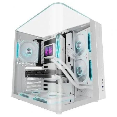 Caja Gaming Semitorre Mars Gaming MC-INFINIOLITE/ Blanca - PixelPlaza