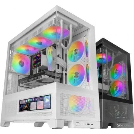 Caja Gaming Semitorre Mars Gaming MC-LCDX/ Blanca - PixelPlaza