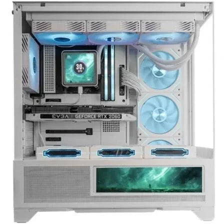 Caja Gaming Semitorre Mars Gaming MC-LCDX/ Blanca - PixelPlaza
