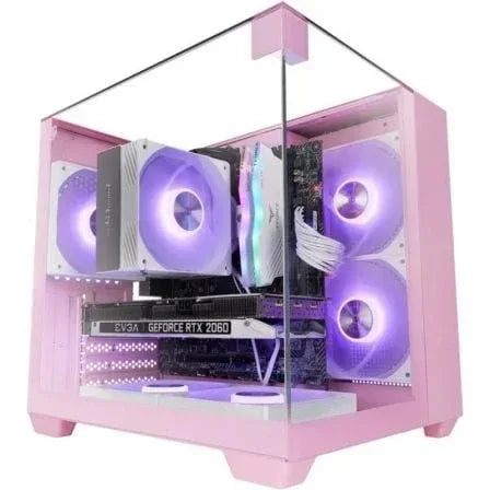 Caja Gaming Semitorre Mars Gaming MC-VISIONM/ Rosa - PixelPlaza