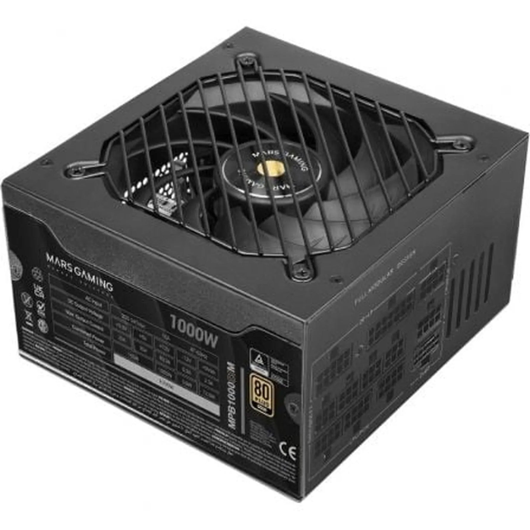 Fuente de Alimentación Mars Gaming MPB1000SIM/ 1000W/ Ventilador 14cm/ 80 Plus Gold - PixelPlaza
