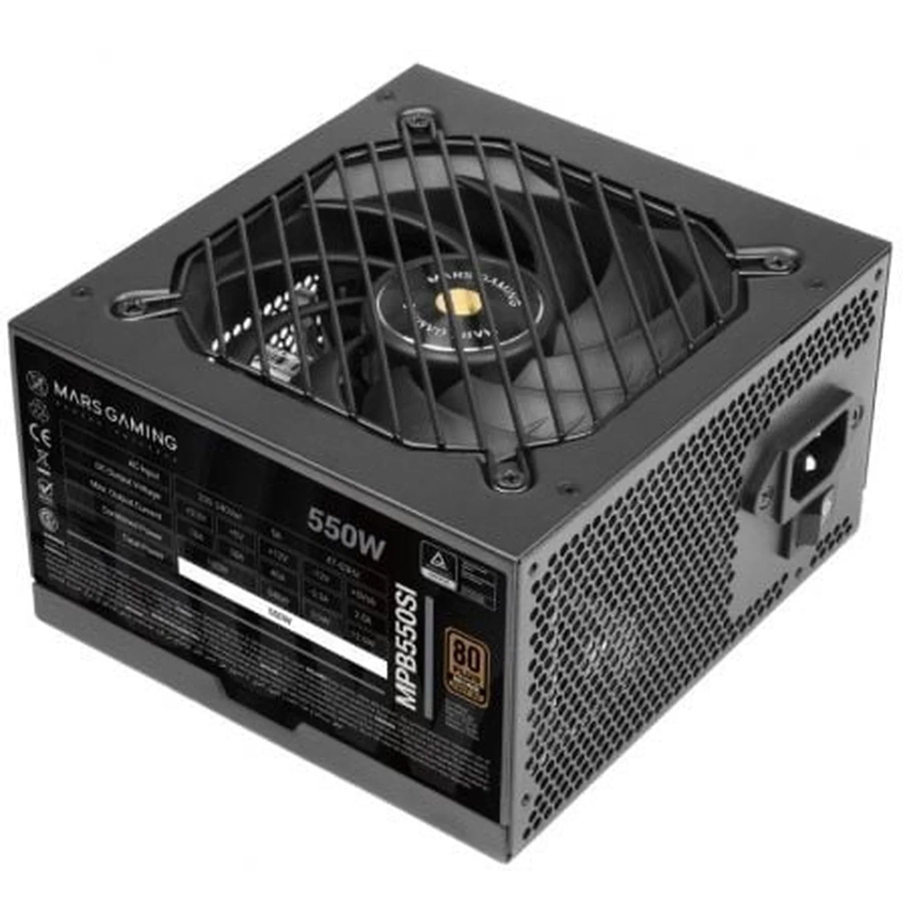 Fuente de Alimentación Mars Gaming MPB550SI/ 550W/ Ventilador 12cm/ 80 Plus Bronze - PixelPlaza