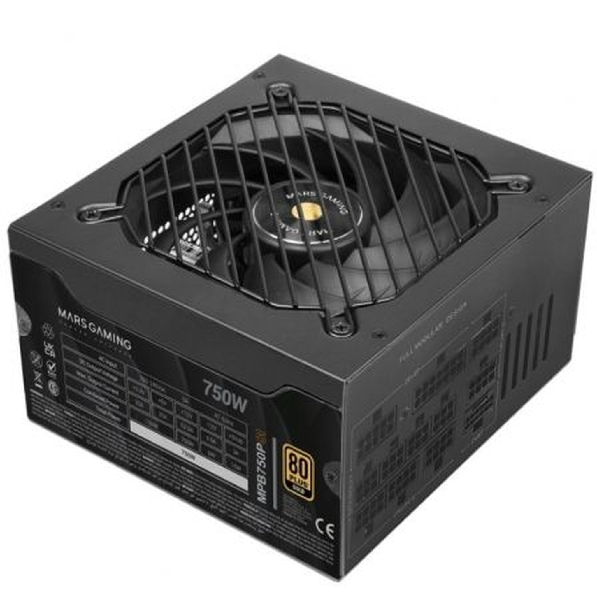 Fuente de Alimentación Mars Gaming MPB750PSI/ 750W/ Ventilador 14cm/ 80 Plus Gold