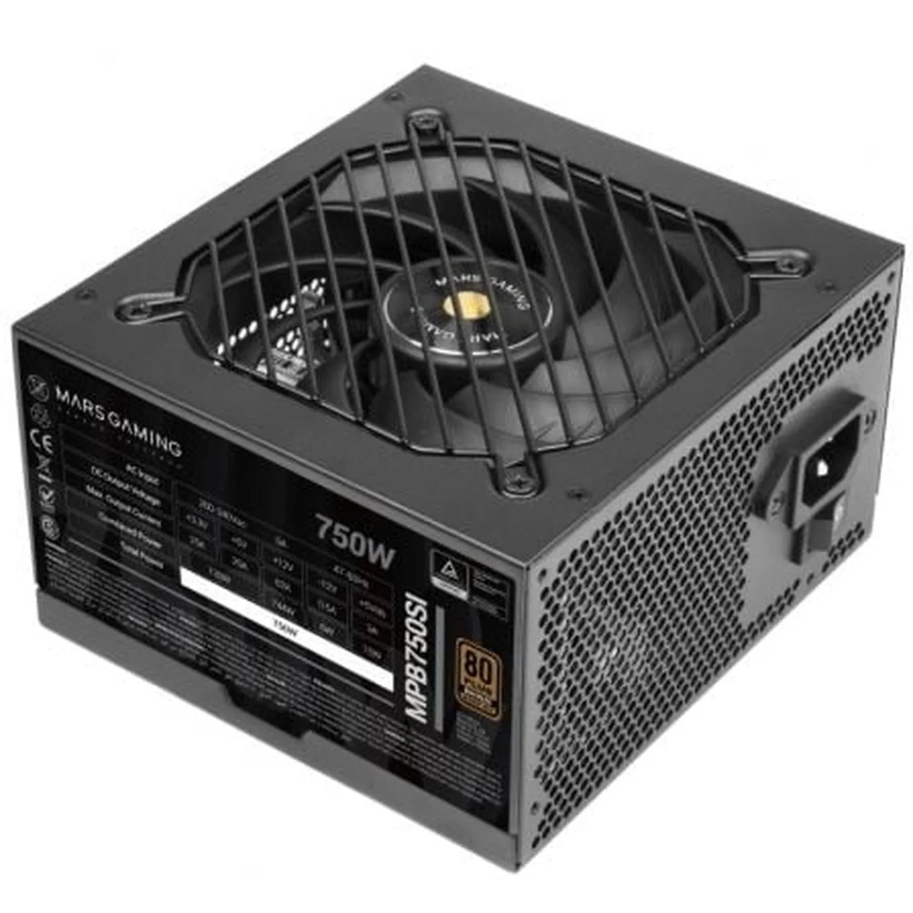 Fuente de Alimentación Mars Gaming MPB750SI/ 750W/ Ventilador 12cm/ 80 Plus Bronze - PixelPlaza
