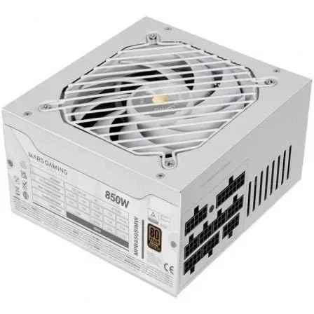 Fuente de Alimentación Mars Gaming MPB850SIM/ 850W/ Ventilador 14cm/ 80 Plus Bronze/ Blanca - PixelPlaza