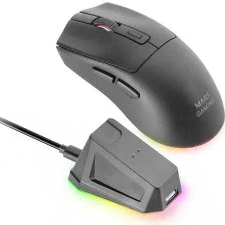 Ratón Gaming Inalámbrico Mars Gaming MM-T3/ Batería recargable/ Hasta 14400 DPI - PixelPlaza