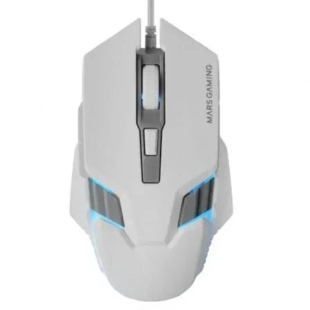Ratón Gaming Mars Gaming MM024/ Hasta 4000 DPI/ Blanco - PixelPlaza