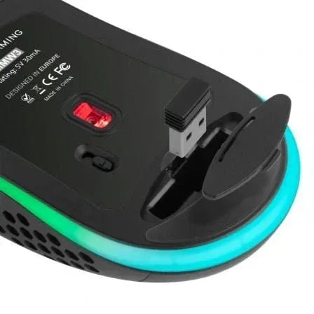 Ratón Gaming Inalámbrico Mars Gaming MMW3/ Batería recargable/ Hasta 3200 DPI - PixelPlaza