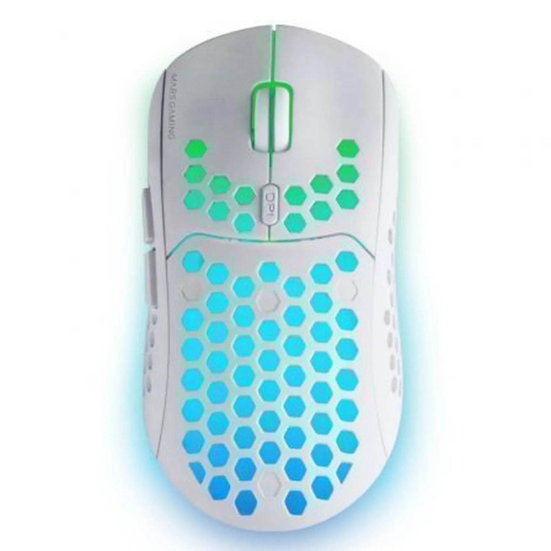 Ratón Gaming Inalámbrico Mars Gaming MMW3W/ Batería recargable/ Hasta 3200 DPI/ Blanco - PixelPlaza