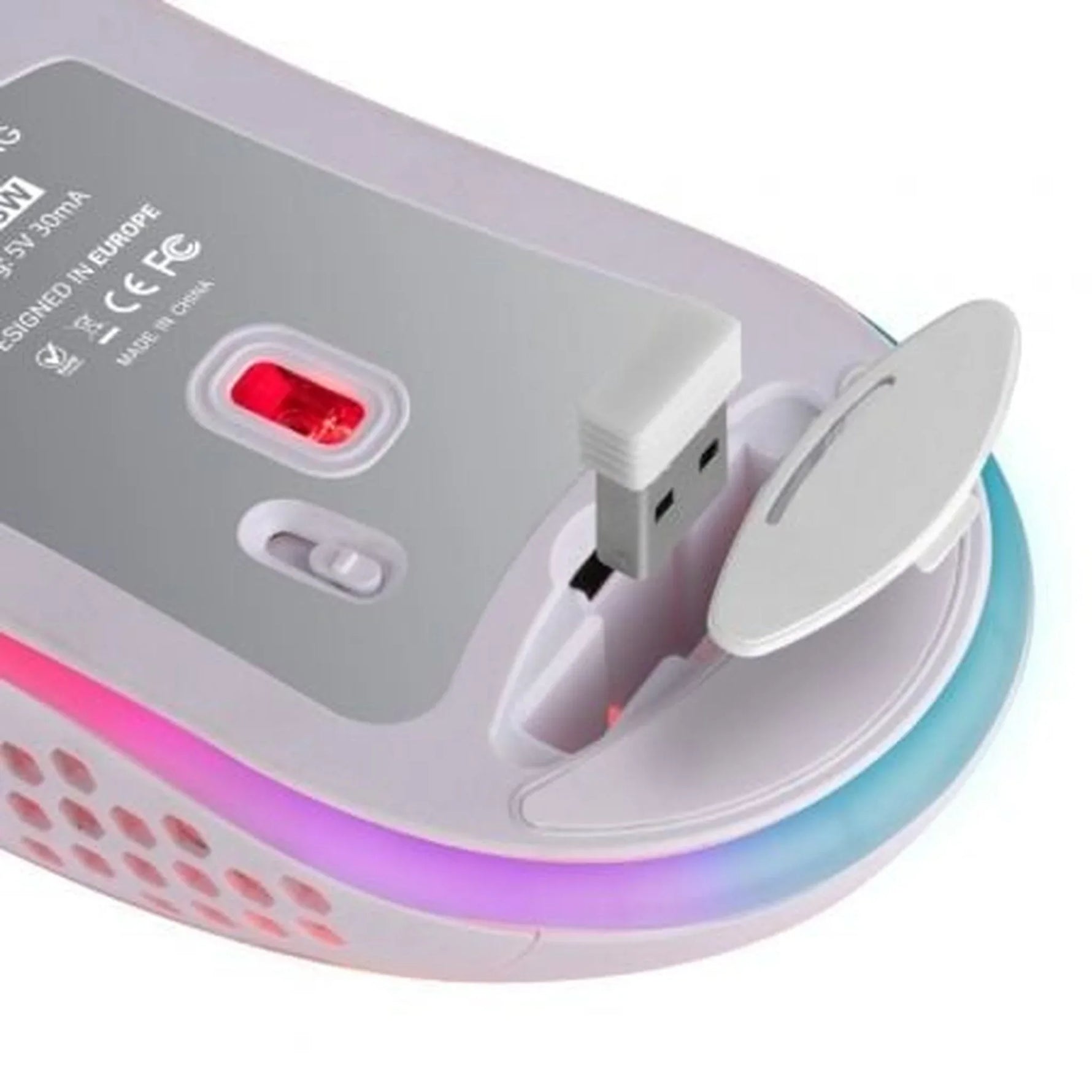 Ratón Gaming Inalámbrico Mars Gaming MMW3W/ Batería recargable/ Hasta 3200 DPI/ Blanco - PixelPlaza