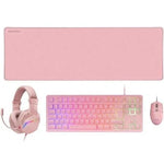 Pack Gaming Mars Gaming MCP-RGB3P/ Teclado RGB + Ratón Óptico + Alfombrilla XXL + Auriculares - PixelPlaza