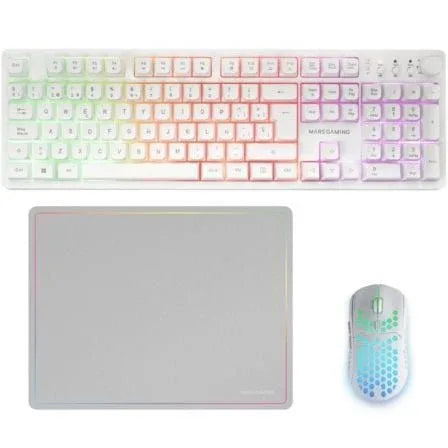 Pack Gaming Mars Gaming MCPWX/ Teclado Inalámbrico + Ratón Inalámbrico + Alfombrilla - PixelPlaza
