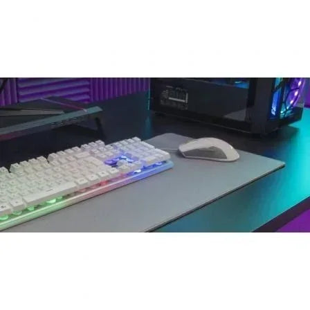 Pack Gaming Mars Gaming MCPX/ Teclado H-MECH + Ratón Óptico + Alfombrilla/ Blanco - PixelPlaza