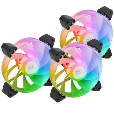 Pack 3 Ventiladores Invertidos Mars Gaming MF-3AR/ 12cm/ ARGB - PixelPlaza