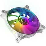 Pack 3 Ventiladores Mars Gaming MF-3DKITW/ 12cm + HUB + Mando a Distancia/ ARGB/ Blanco - PixelPlaza