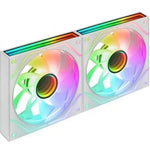 Pack 2 Ventiladores Mars Gaming MF-3DPROX2R/ 12cm/ ARGB/ Blancos - PixelPlaza