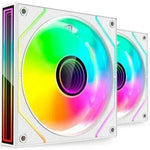 Pack 2 Ventiladores Mars Gaming MF-3DPROX2/ 12cm/ ARGB/ Blancos - PixelPlaza