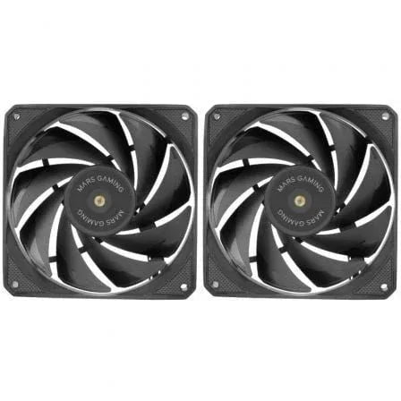 Pack 2 Ventiladores Mars Gaming MF-NCLX2/ 12cm - PixelPlaza