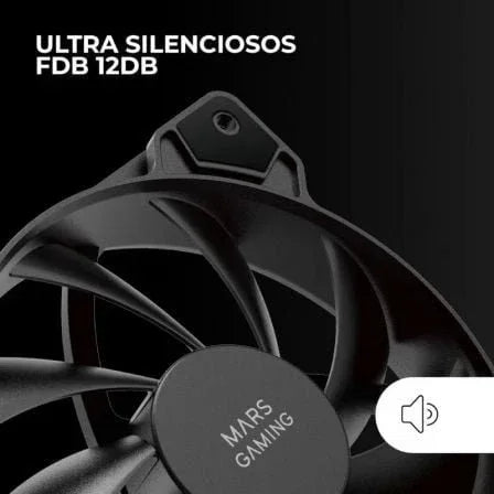 Pack 2 Ventiladores Mars Gaming MF-PROX2/ 12cm - PixelPlaza