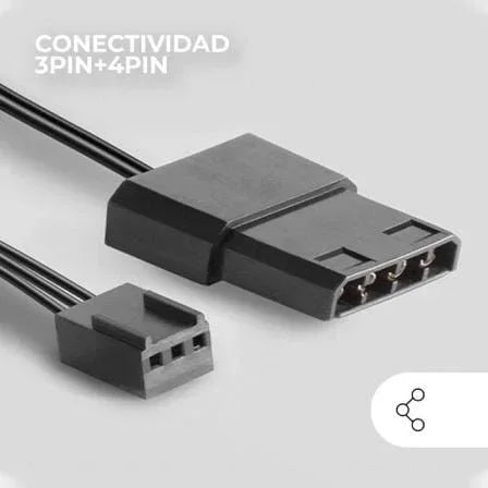 Pack 2 Ventiladores Mars Gaming MF-PROX2/ 12cm - PixelPlaza