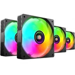 Pack 4 Ventiladores Mars Gaming MF-SI4KIT/ 12cm + HUB + Mando a Distancia/ ARGB - PixelPlaza