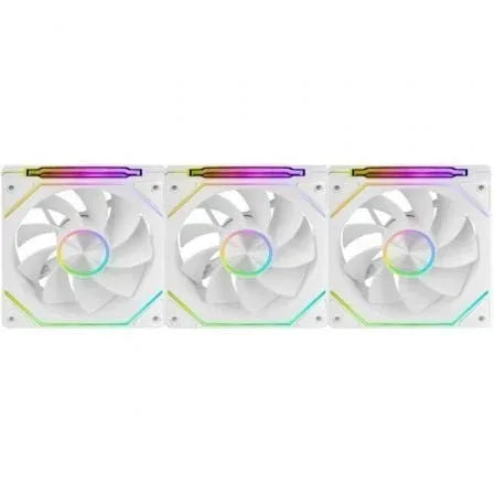 Pack 3 Ventiladores Invertidos Mars Gaming MF-LINKFINITYKIT2R/ 12cm/ ARGB/ Blancos - PixelPlaza