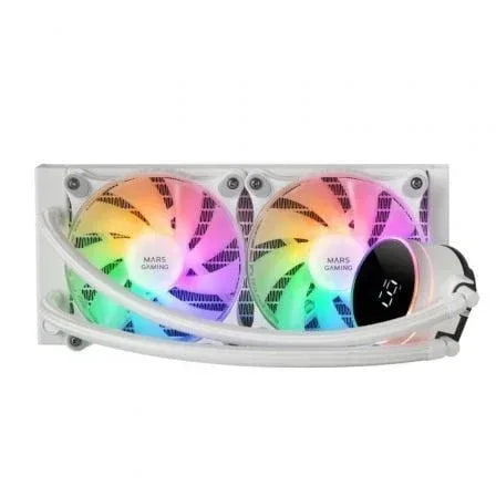 Sistema de Refrigeración Líquida Mars Gaming ML-LCD240/ Blanco - PixelPlaza