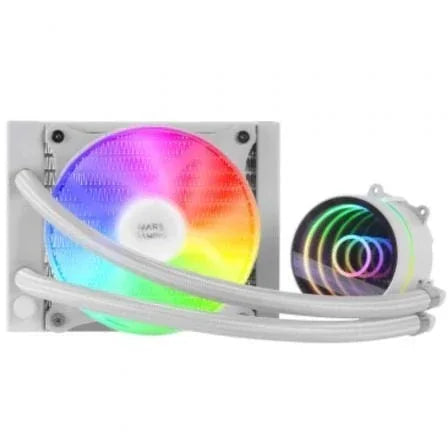 Sistema de Refrigeración Líquida Mars Gaming MLONE120/ Blanco - PixelPlaza