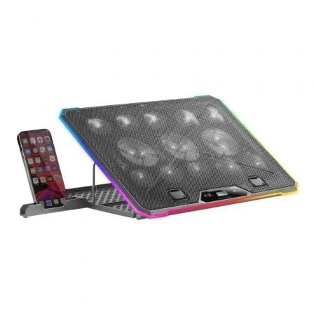 Soporte Refrigerante Mars Gaming MNBC13 para Portátiles hasta 17"/ Iluminación LED - PixelPlaza