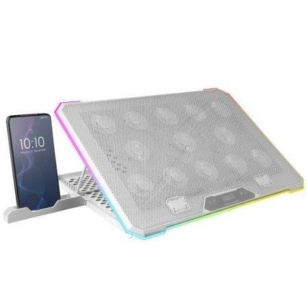 Soporte Refrigerante Mars Gaming MNBC13 para Portátiles hasta 17"/ Iluminación LED - PixelPlaza