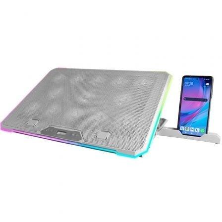 Soporte Refrigerante Mars Gaming MNBC13 para Portátiles hasta 17"/ Iluminación LED - PixelPlaza